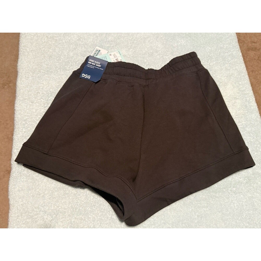 DSG Girls Black Sport Fleece Shorts Size Large 14-16 Drawstring Athletic NWT - Picture 4 of 5